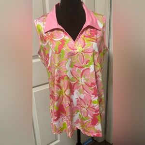 AnaClare Active Sleeveless Polo Top